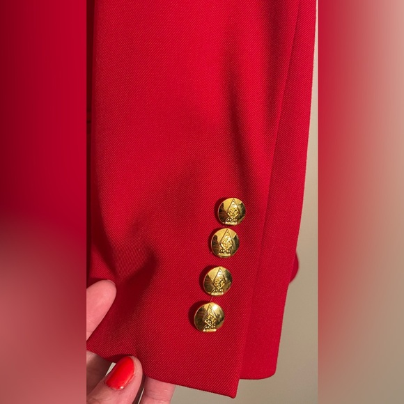 Austin Reed Vintage Vibrant Red Jacket - Picture 3 of 7